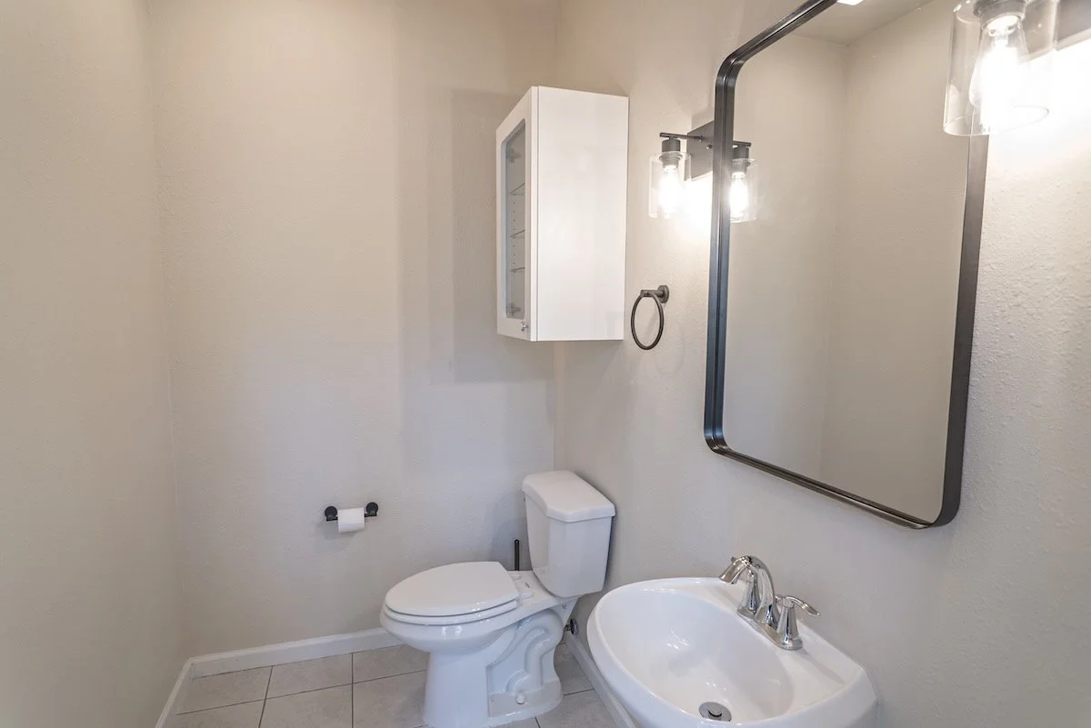 Main floor half bath